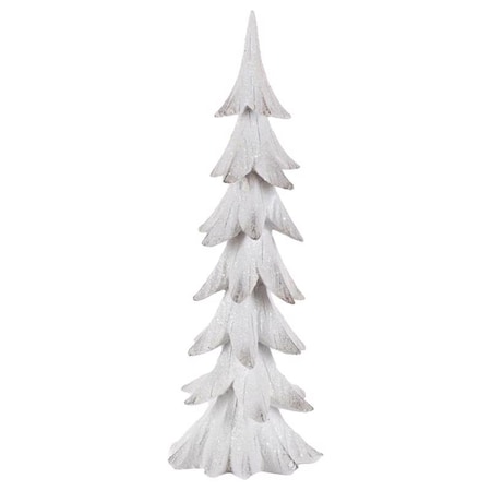 Gerson Gerson White Holiday Christmas Tree Table Decor 23.82 in. 2533390AH-L